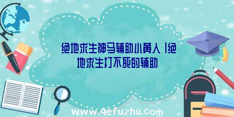 「绝地求生神马辅助小黄人」|绝地求生打不死的辅助